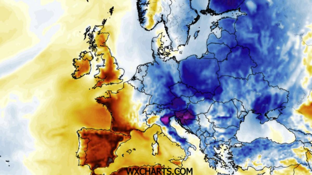 Vremea se prăbușește spre România: Aer rece din nord coboară spre Balcani