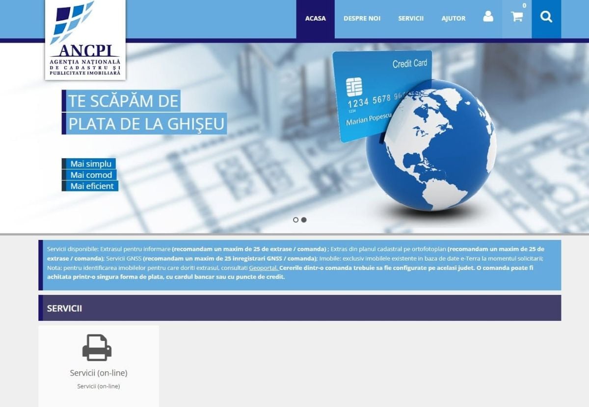 E-Terra, ANCPI, iar picat: Probleme tehnice majore pe rețeaua cadastrală