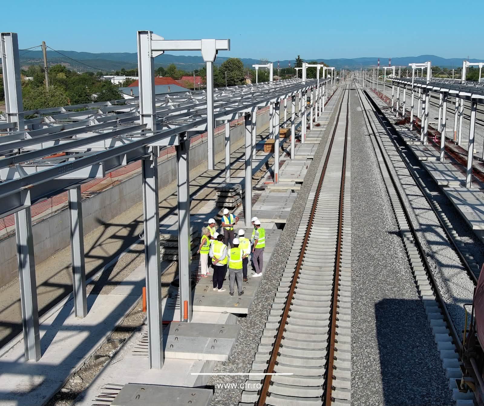 Cluj-Oradea: 74% progres pe calea ferată, jaloane PNRR în august