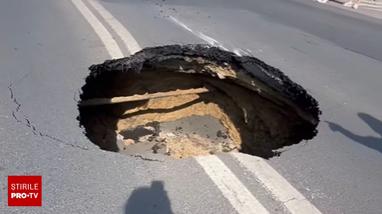 Carmen Șerban, în craterul din București: „Mi s-a zdrobit mașina”