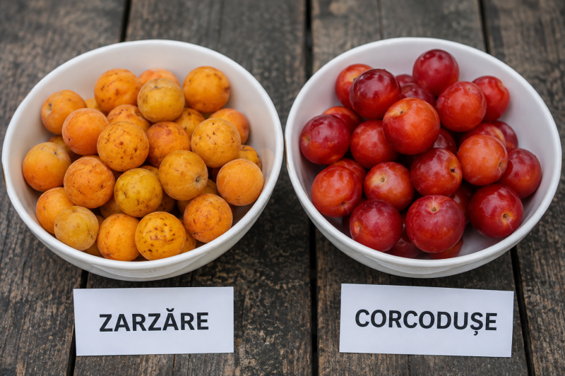 Zarzăre sau corcodușe: Diferențe simple, gusturi distincte