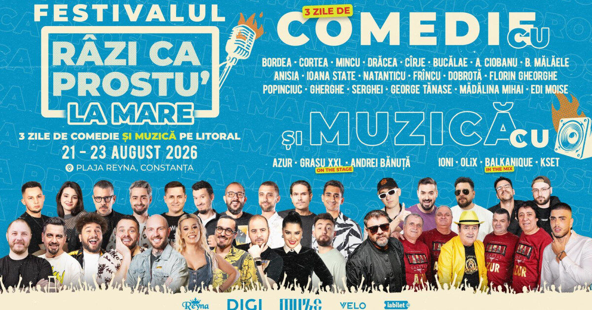 Constanța, trei zile de comedie: Râde și fără soare