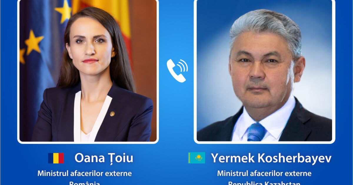 Țoiu, la discuții cu șeful diplomației din Kazahstan despre țiței