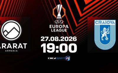 Oltenii în Armenia: Ararat – Universitatea Craiova, LIVE pe digisport.ro