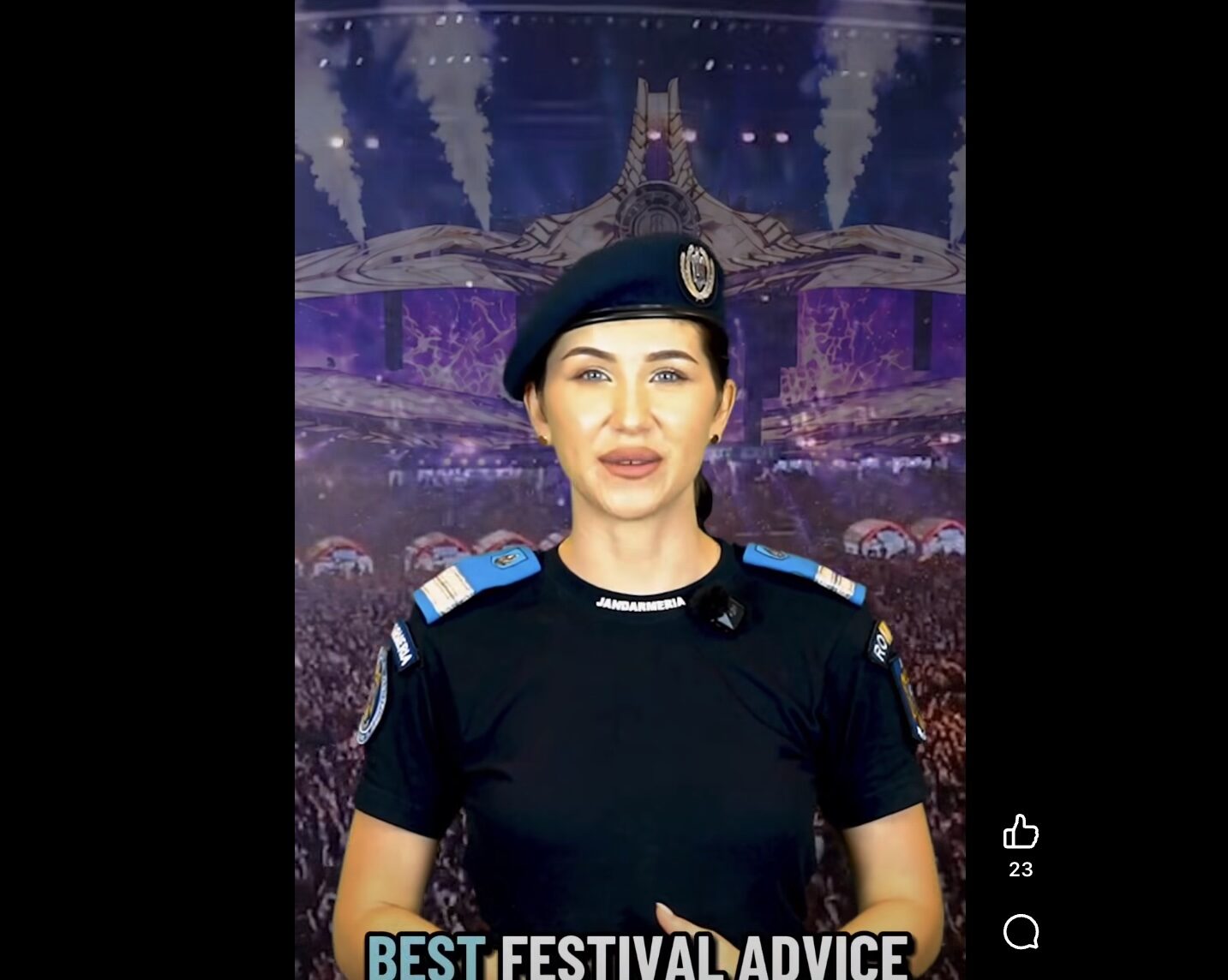 Jandarmeria, mesaj neașteptat pe versuri la UNTOLD