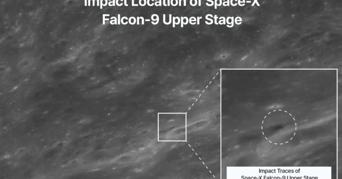 Crater SpaceX pe Lună: Imagini ratate de Pământ