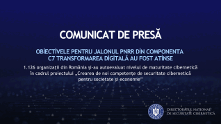 PNRR: Maturitate cibernetică atinsă în România