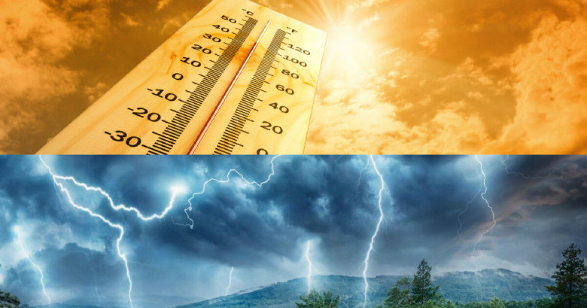 Caniculă, ploi torențiale și vânt puternic: meteorologii au emis trei avertizări cod galben. Care sunt zonele vizate HARTĂ