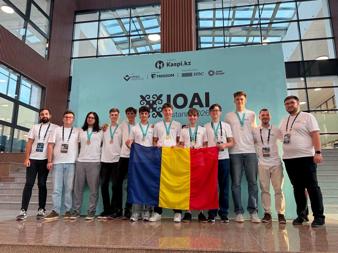 România, pe locul 4 la Olimpiada Internațională AI, cu 8 medalii