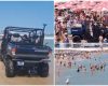 Litoral roșu în Eforie Nord: Jandarmii scot turiștii din mare