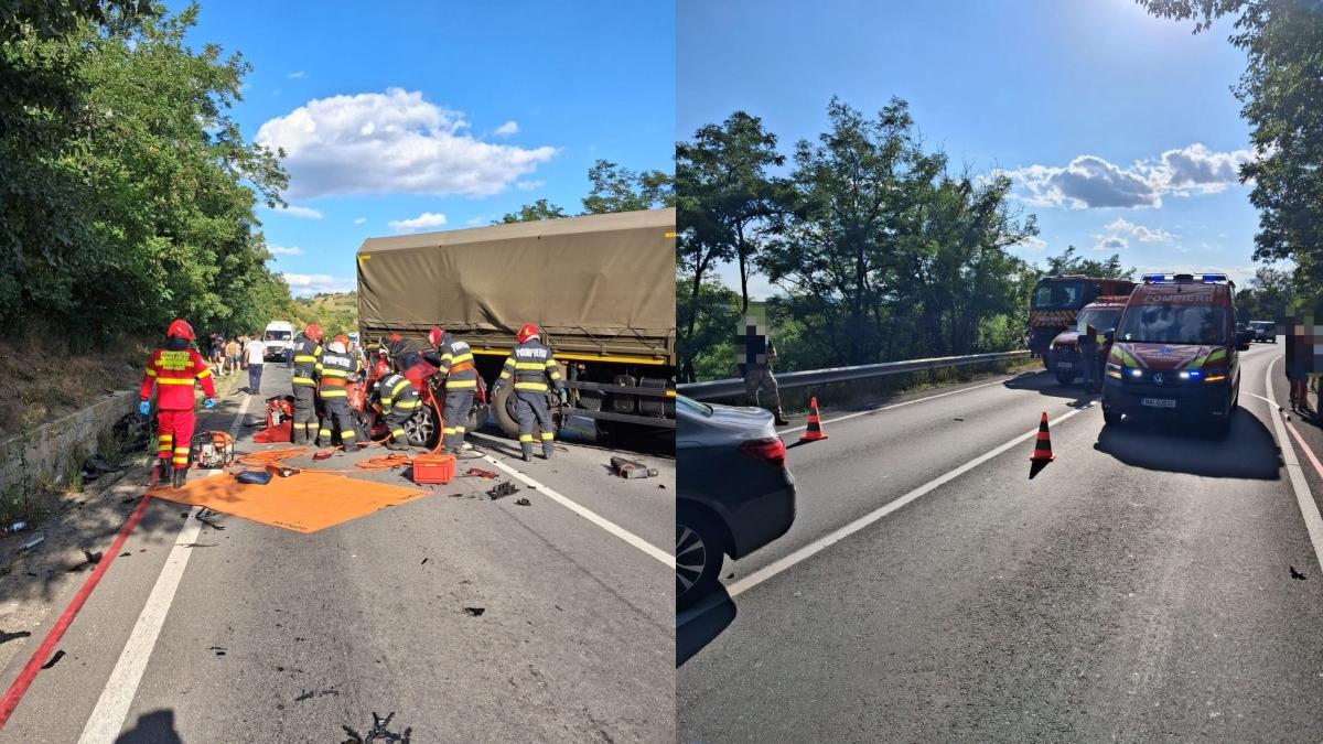 Carnagiu Mureș: 3 morți, 3 mașini și un camion, elicopter SMURD
