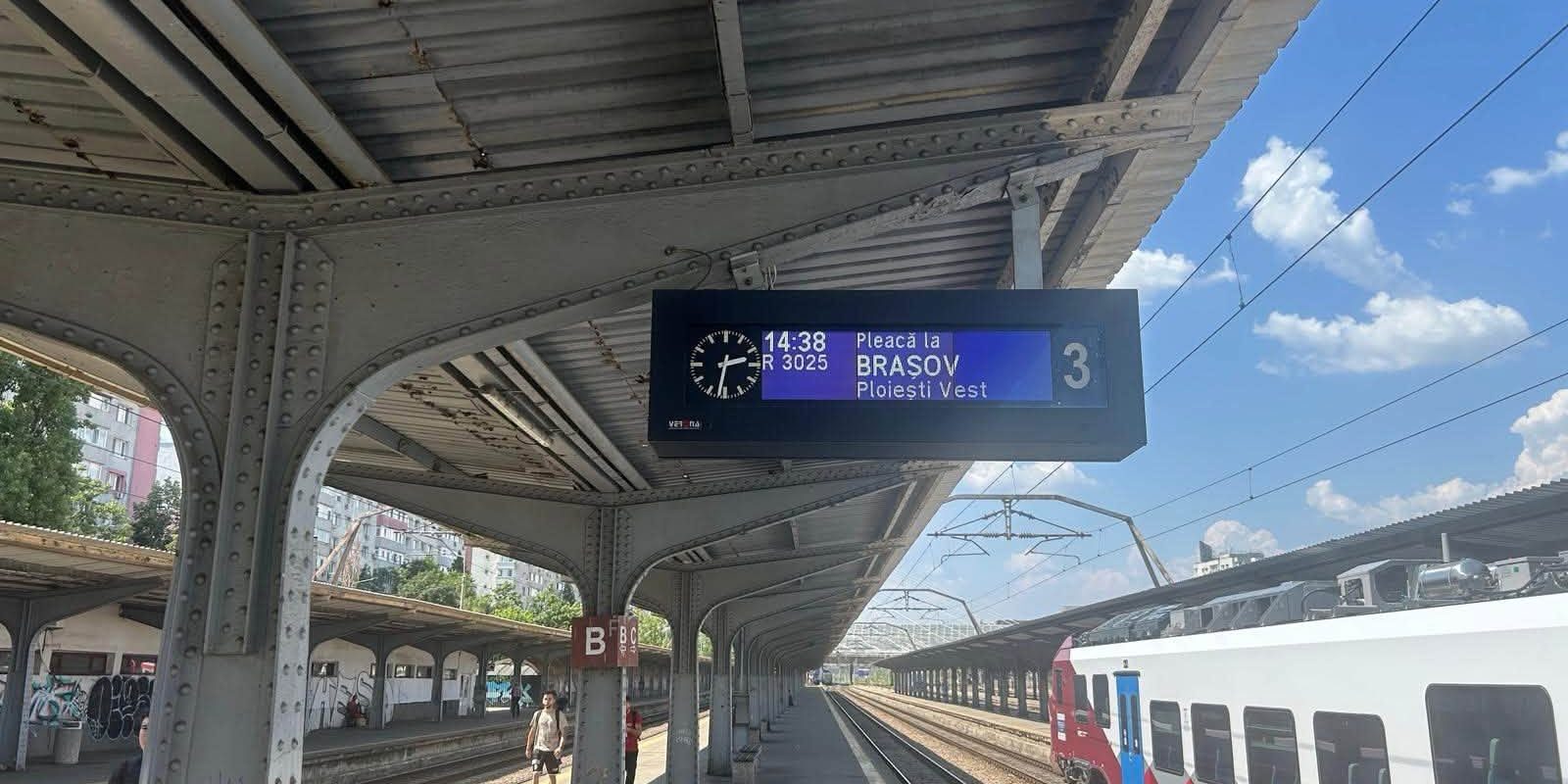 București Nord – Brașov: Trenul pleacă spre destinație