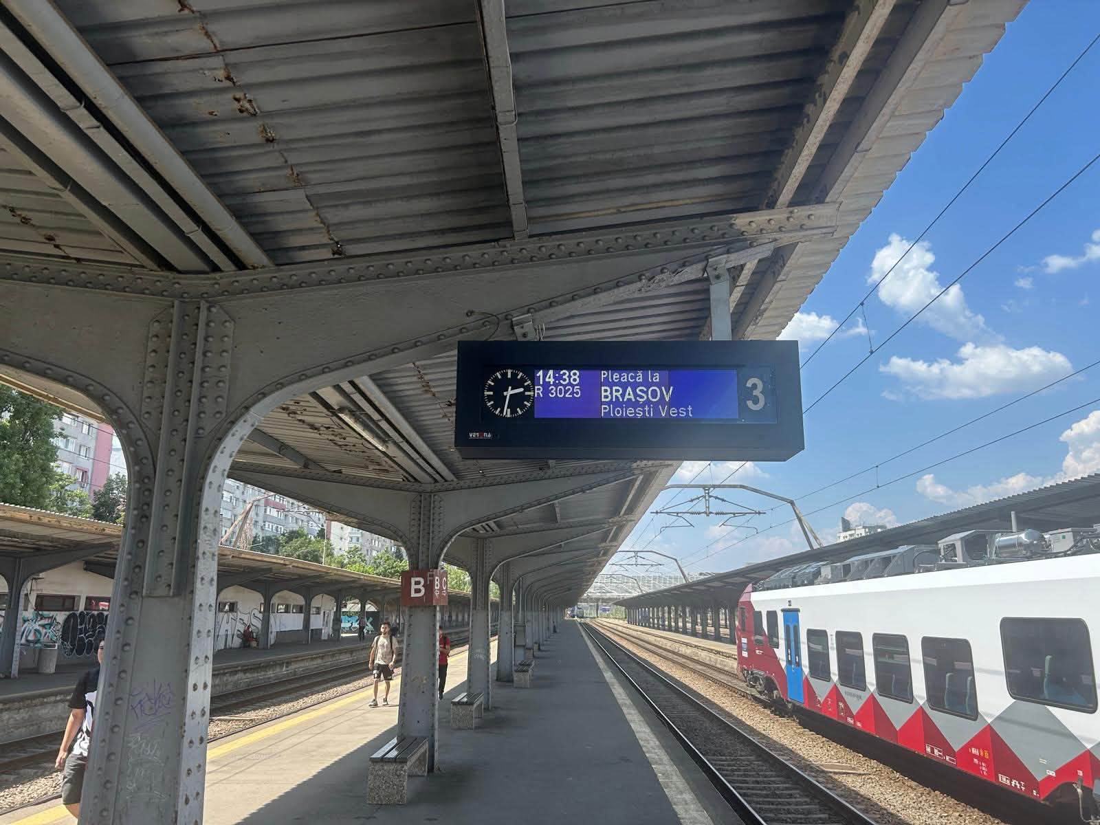 București Nord – Brașov: Trenul pleacă spre destinație