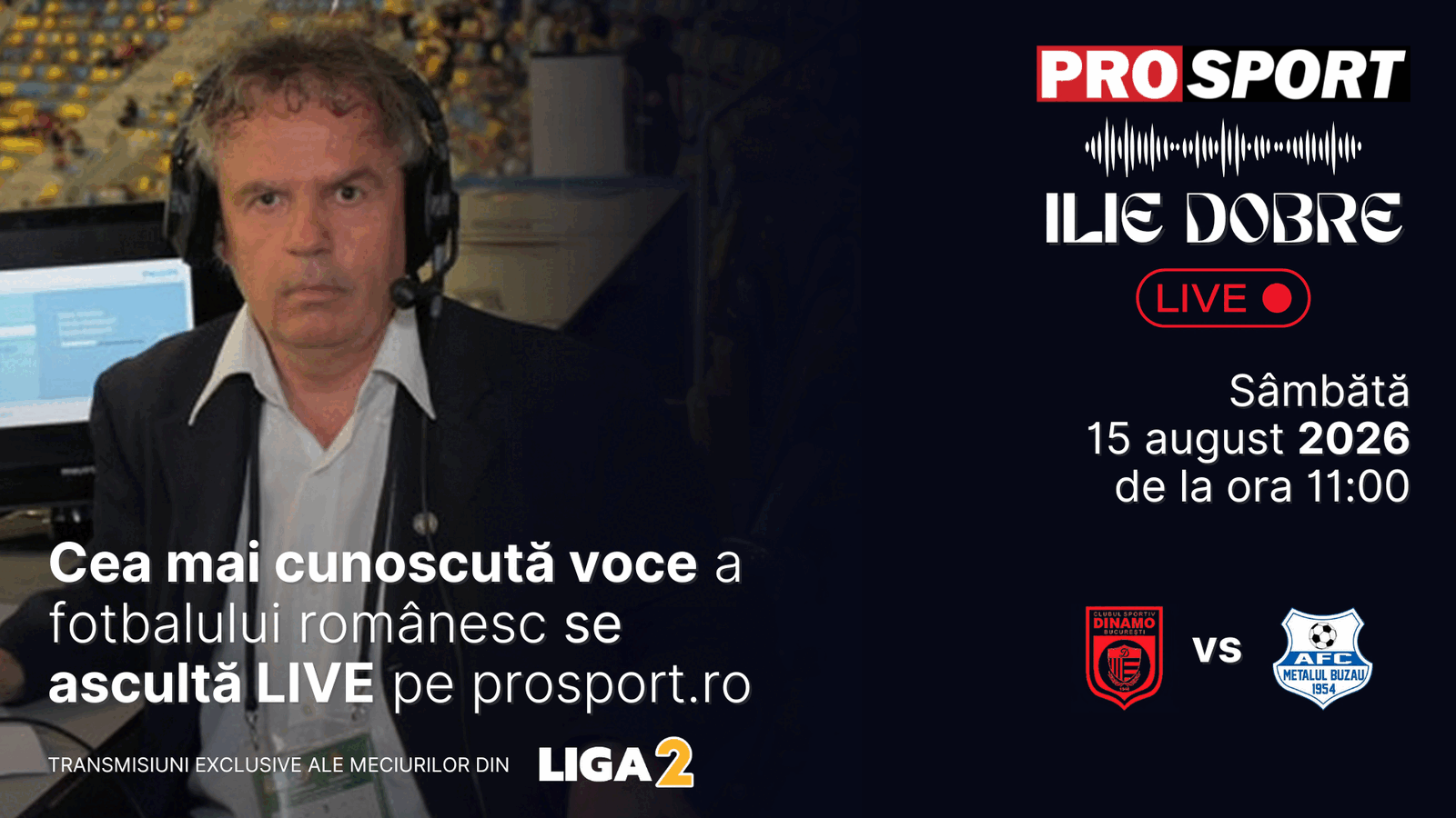 Ilie Dobre pe ProSport.ro: LIVE meciul C.S. Dinamo București