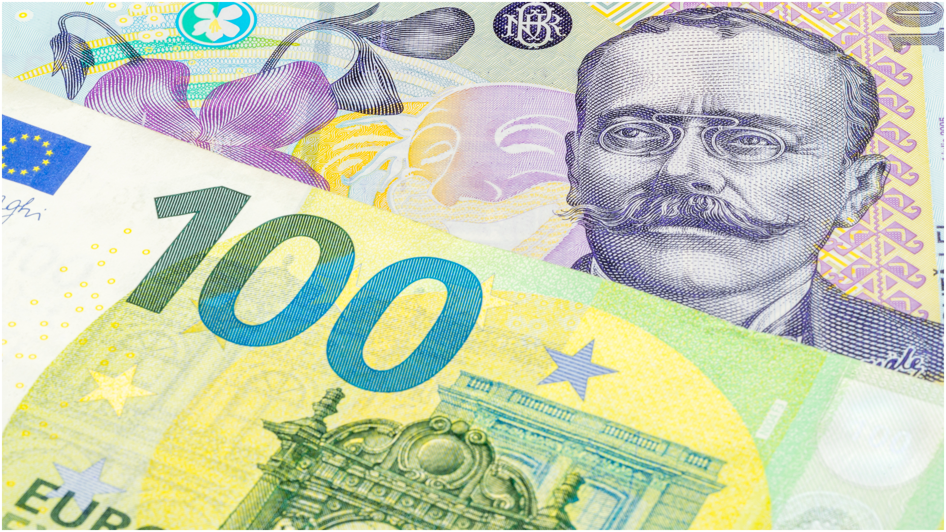 Leu-euro: Moneda națională stă pe loc