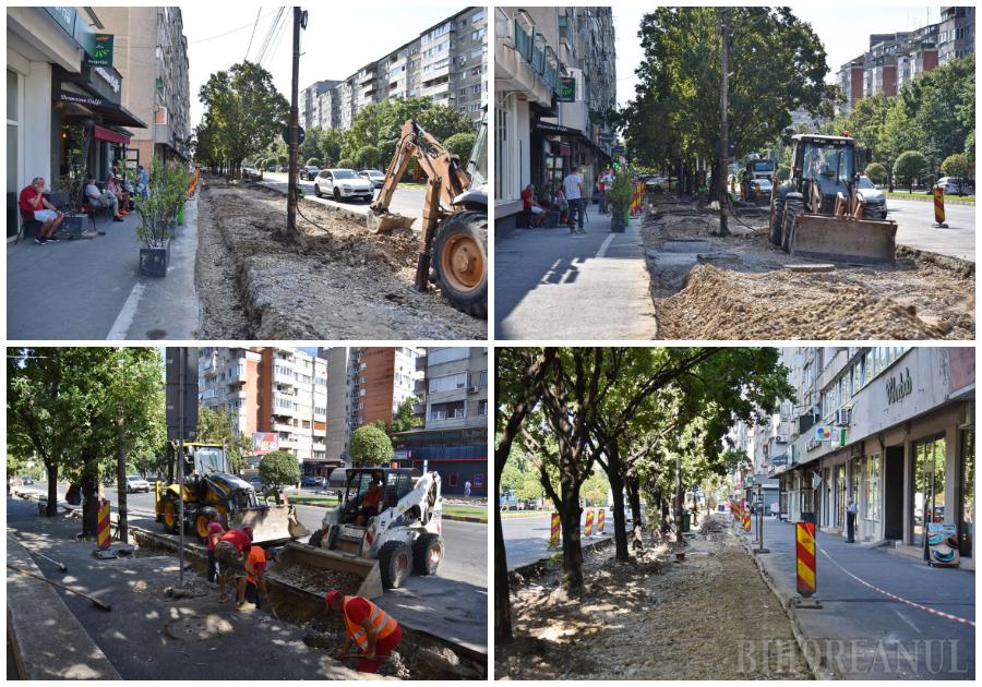 Primăria Oradea: Trotuarul de pe Dacia, spart pe unde nu te aștepți