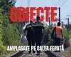 Pericol pe calea ferată: Obiecte aruncate intenționat pe șine