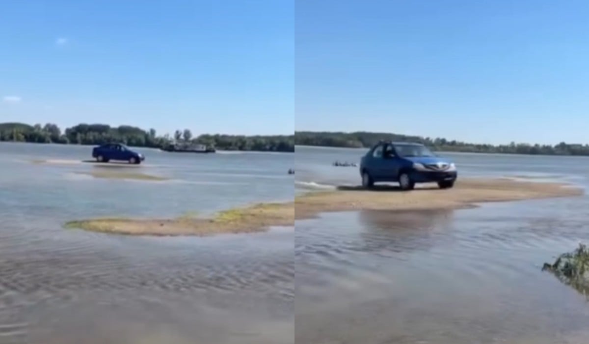 Logan în albia secată a Dunării: Șoferul, martor incredibil