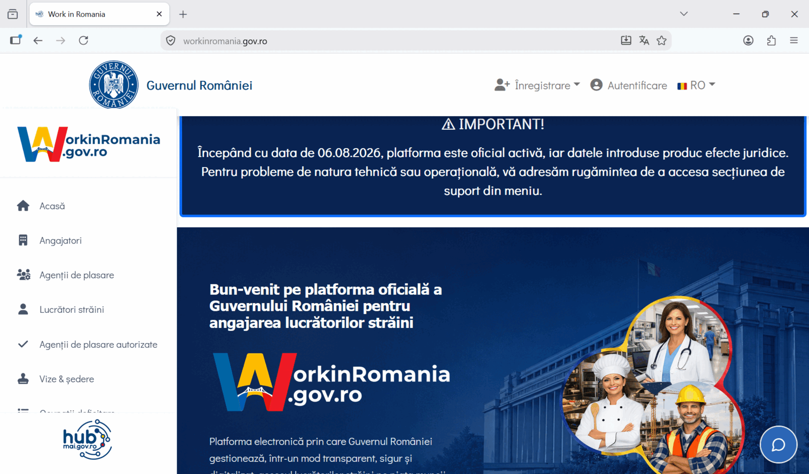 Workinromania, gata! Platforma obligatorie pentru angajări străine