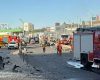 Rusia bombardează Kievul, turn răcit lovit de dronă