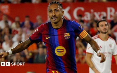 Raphinha, hat-trick pentru Barcelona la Sevilla: 1-3