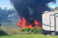 F-16 fighter jet crashes in residential area in northern Michigan