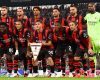 Milan players before Juventus game