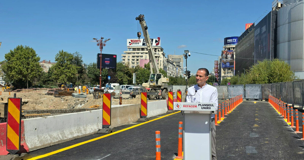 București: Piața Unirii, liberă de restricții. Băluță: Lucrare rapidă și de calitate