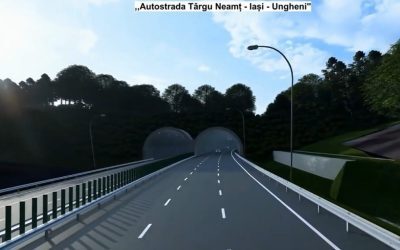 Autostrada A8: Muncitori în Harghita, lotul Târgu Mureș-Târgu Neamț avansează
