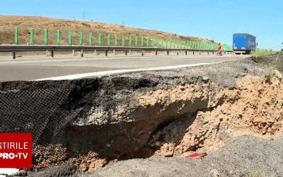 Autostrada-crater: Un metru adânc, reparații imposibile